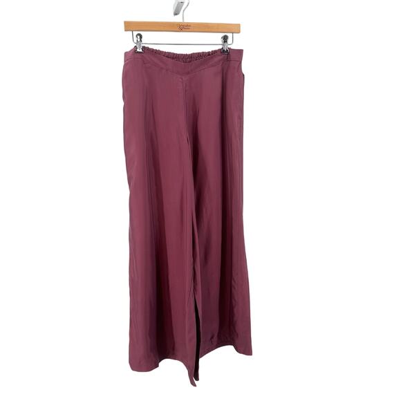 Athleta Cam Cool Plum Lounge Pant WMNS Large Sleep Ware Wide Leg Tawny Rose High - Picture 5 of 10